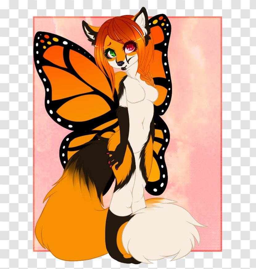 Cat Art Butterfly Illustration Furry Fandom - Invertebrate Transparent PNG