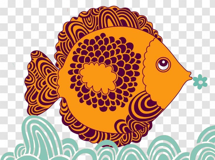 Drawing Illustration - Visual Arts - Fish Pattern Transparent PNG