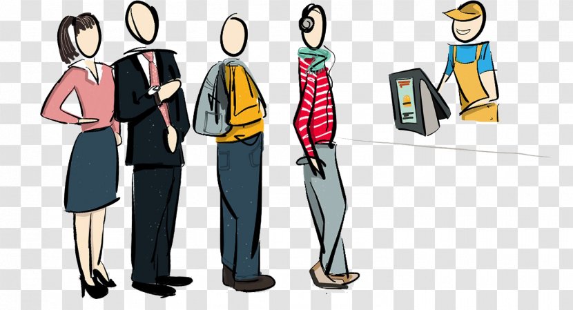 Cartoon - Customer - Running People Transparent PNG