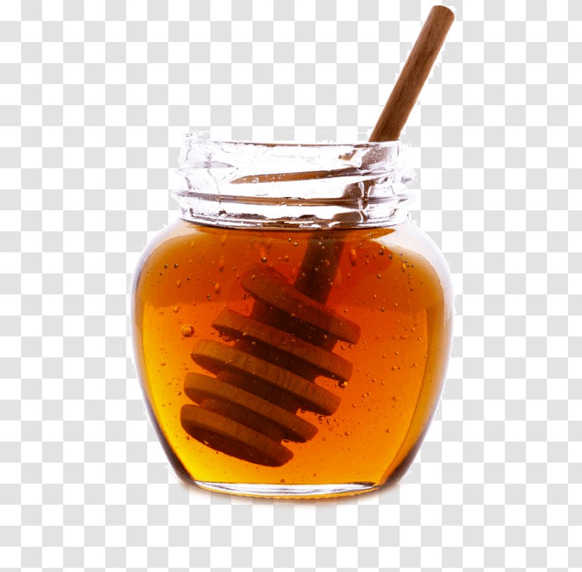 Honeycomb Bee Jar Bottle - Honey Transparent PNG
