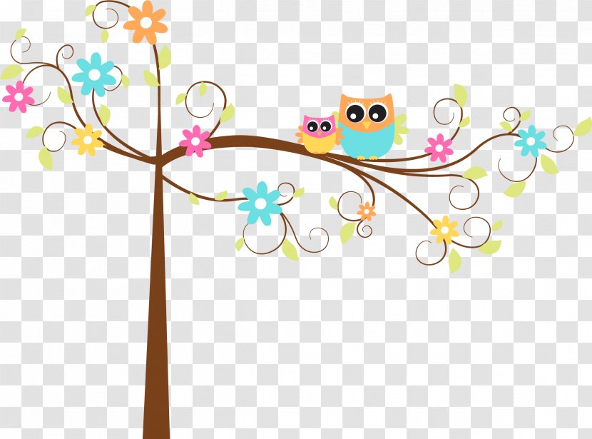 Owl Wall Decal Nursery Mural Sticker - Cartoon Transparent PNG