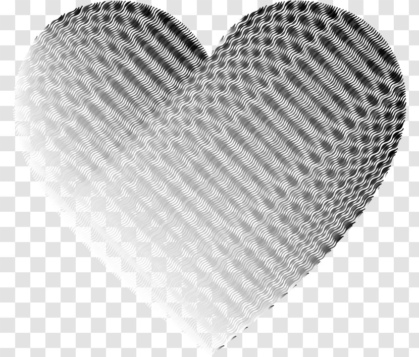 Heart Grayscale Desktop Wallpaper Clip Art - WAVY Transparent PNG