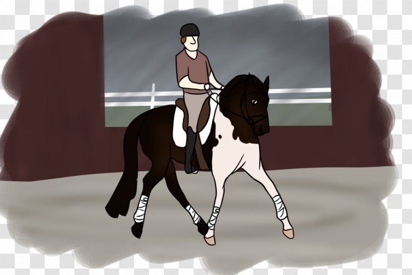Stallion English Riding Rein Mustang Pony - Saddle Transparent PNG