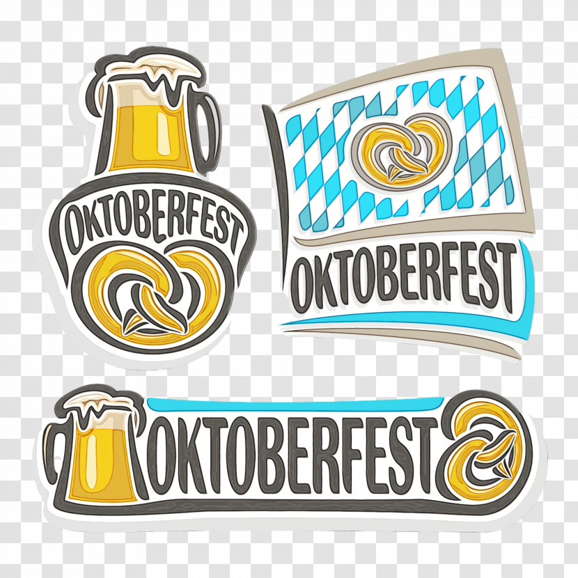 Oktoberfest Logo Pretzel Pint Beer Festival Transparent PNG