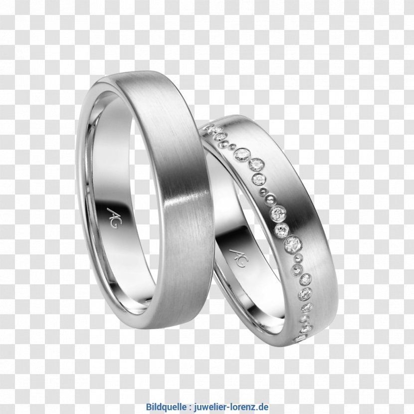Wedding Ring Białe Złoto Geel Goud Silver - Engraving Transparent PNG
