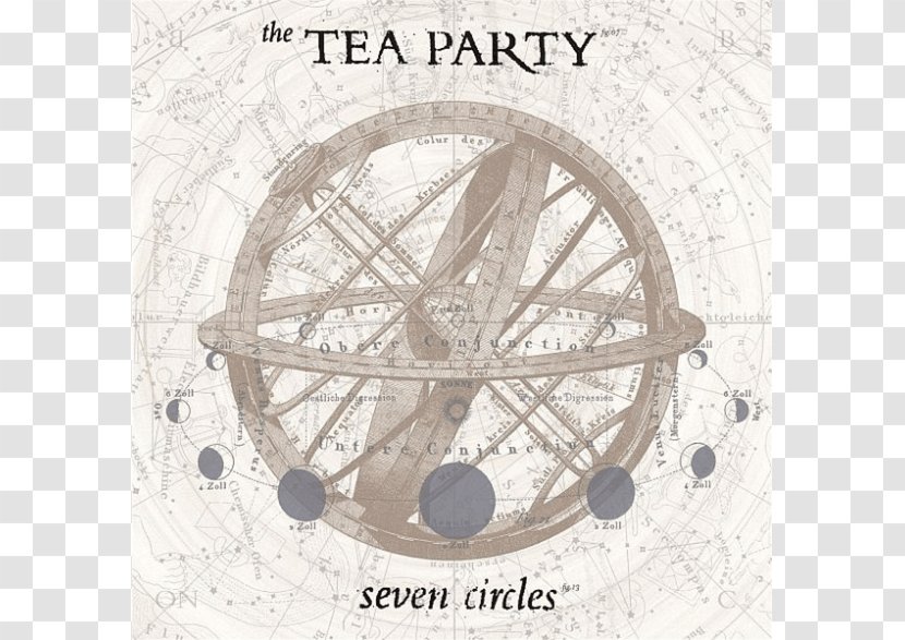The Tea Party Seven Circles Writing's On Wall Empty Glass Album - Watercolor Transparent PNG