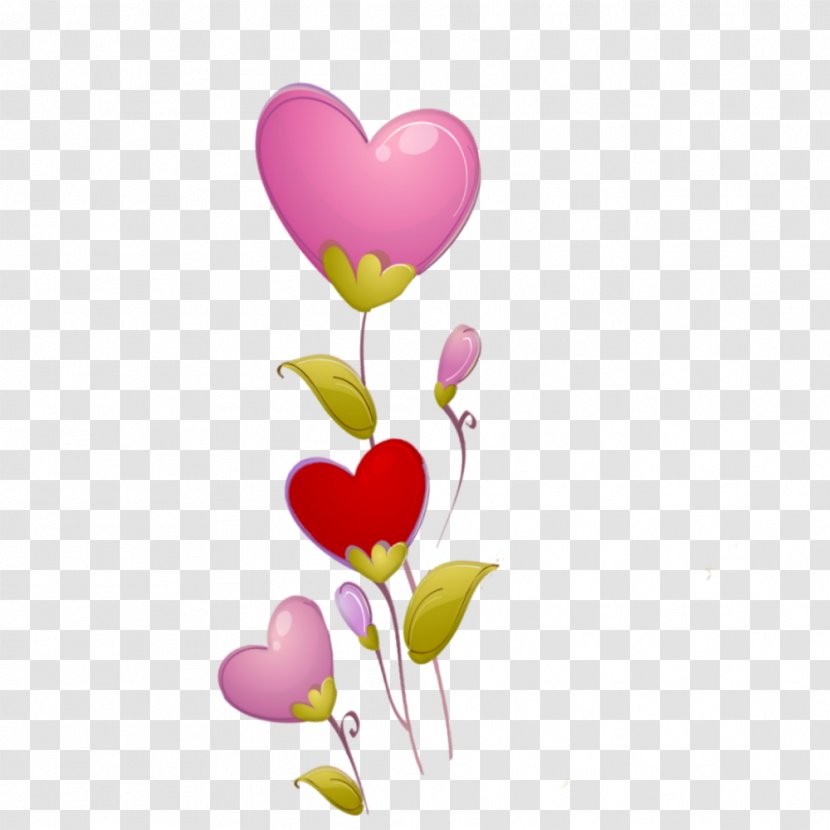 Desktop Wallpaper Valentine's Day Clip Art - Floral Design - Heart Transparent PNG