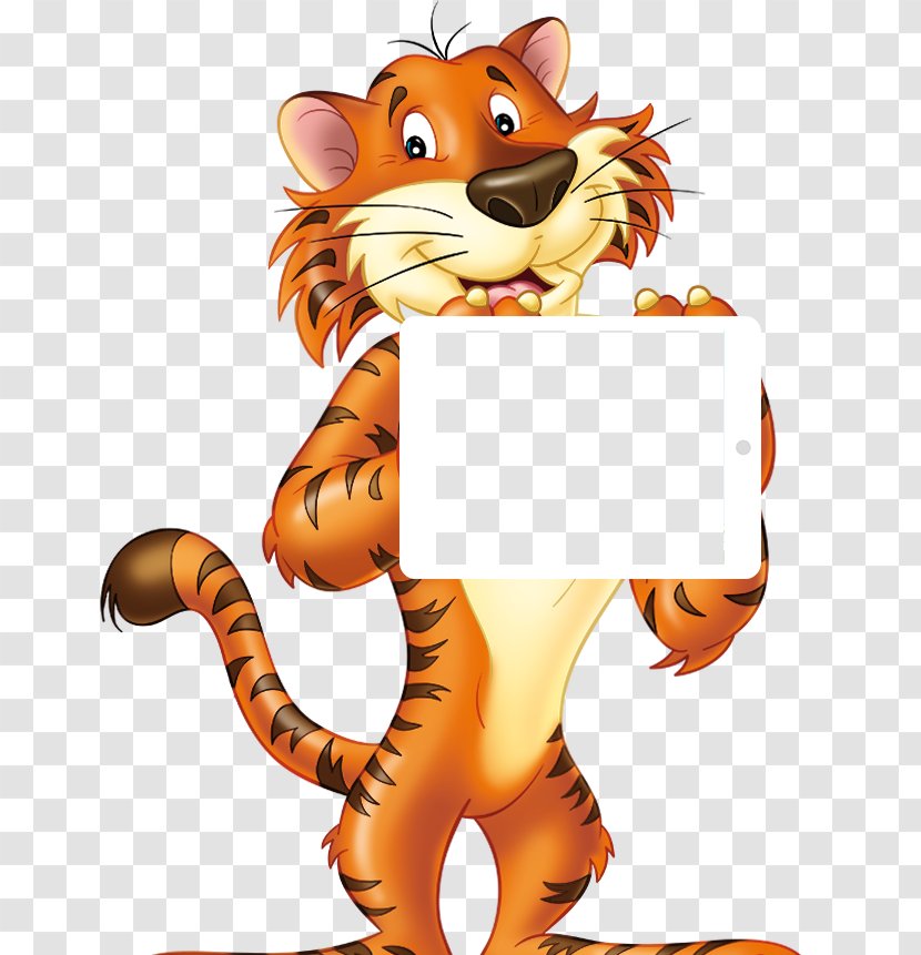 Tiger Cat Mascot Clip Art - Lion Transparent PNG