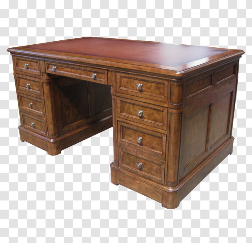 Desk Wood Stain Antique Drawer Transparent PNG