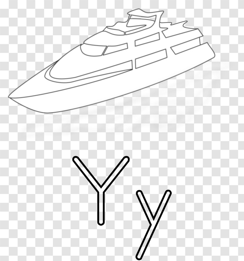 Coloring Book Yarn Food Clip Art - Crochet - Yacht Transparent PNG