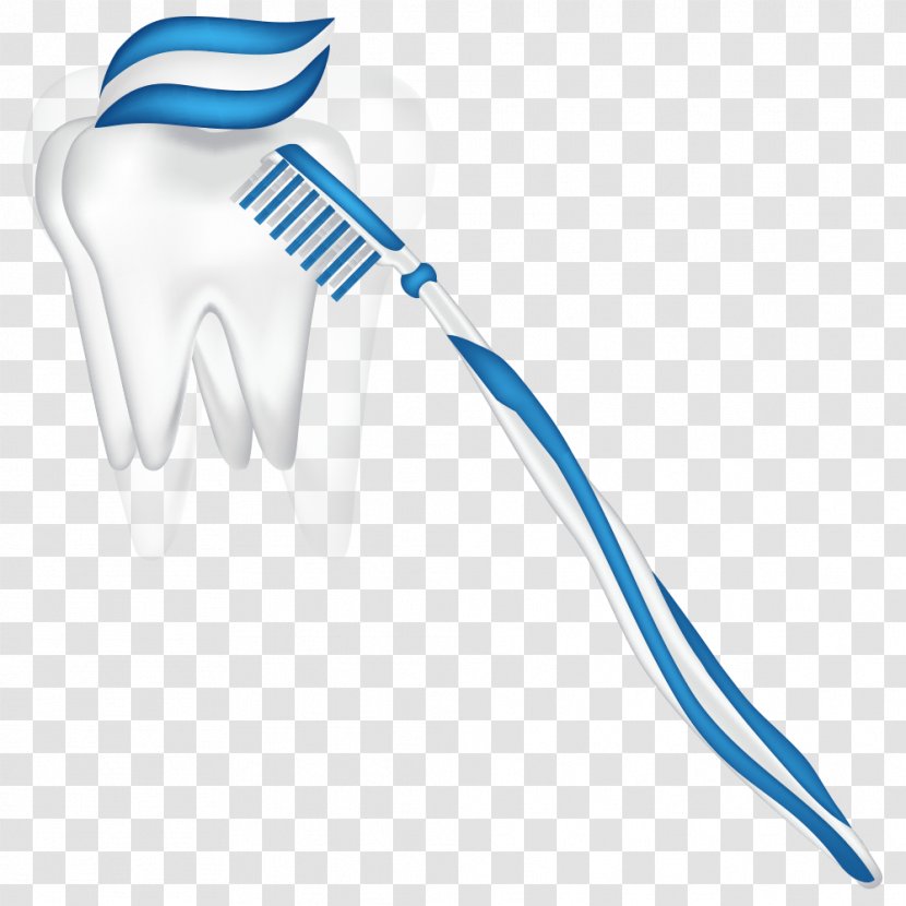 Tooth Illustration - Cartoon Vector Toothbrush Transparent PNG