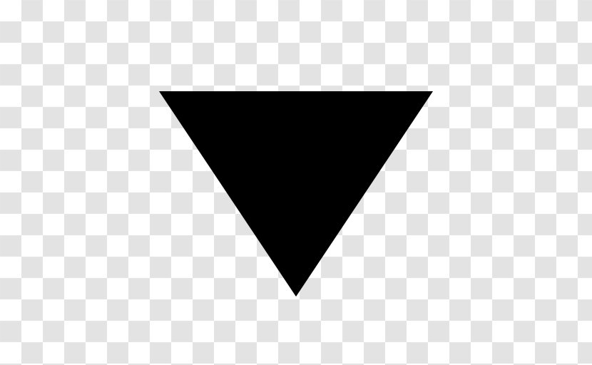 Arrow Triangle - Black - TRIANGLE Transparent PNG
