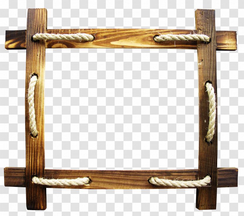 Picture Frame Icon - Wood - Brown Wooden Rope Transparent PNG