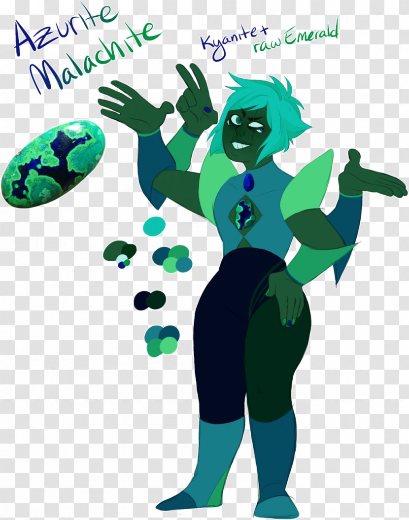 Steven Universe Azurite Malachite Green Amethyst Transparent PNG
