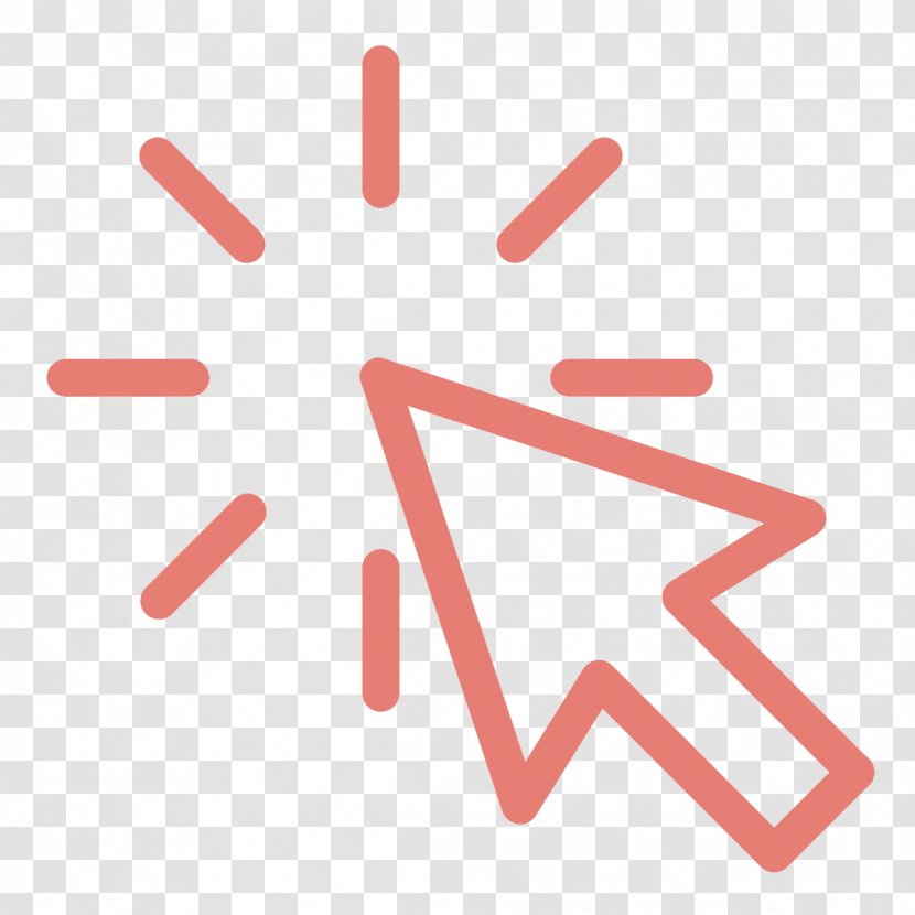 Computer Mouse Pointer Cursor Arrow - Flat Design Transparent PNG