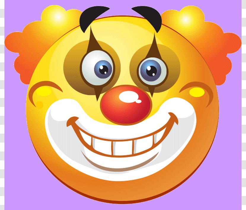 Smiley Emoticon Clown Image - Ugly Faces Transparent PNG
