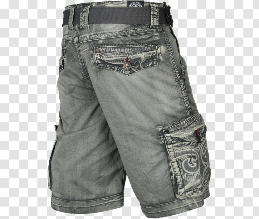 Jeans Denim Bermuda Shorts Pocket - Grey Transparent PNG