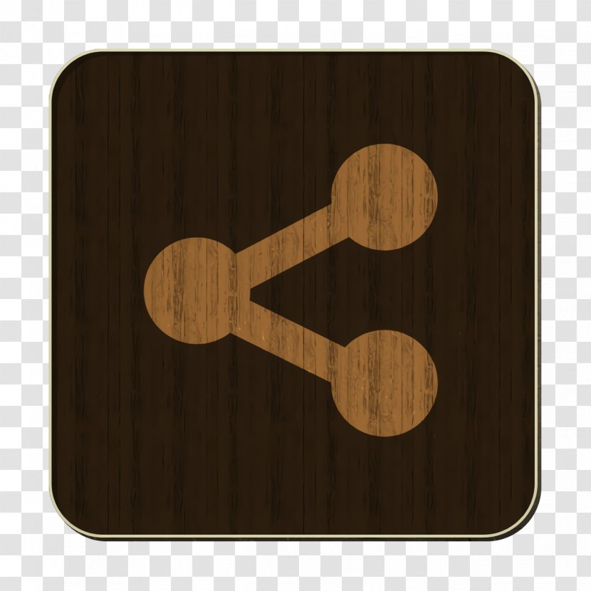 Links Icon Network Online - Brown - Wood Symbol Transparent PNG