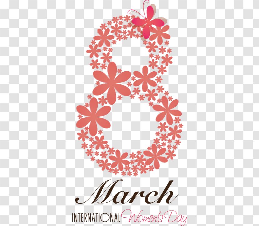 International Womens Day March 8 Woman Valentines - Floral Design - Women's Element Transparent PNG