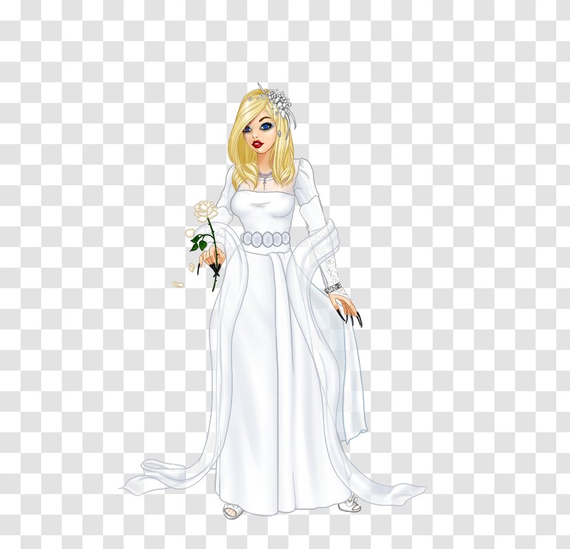 Woman Illustration Costume Angel M Female - Flower Transparent PNG