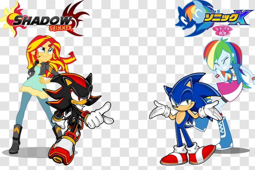 Sonic Heroes Sunset Shimmer Shadow The Hedgehog Rainbow Dash & Knuckles - Hasbro - Mask Transparent PNG