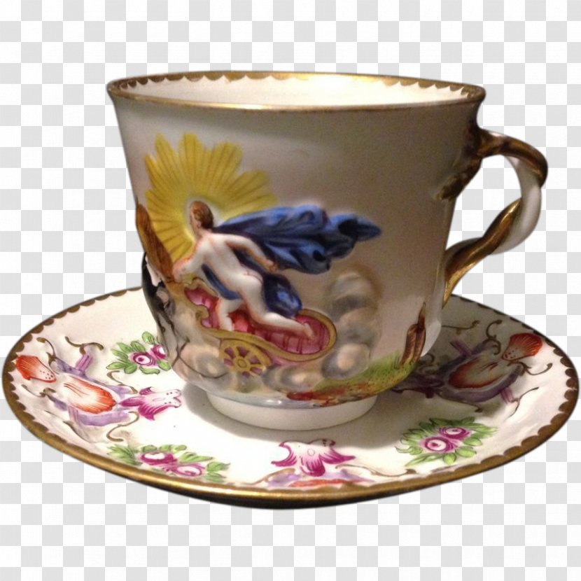 Coffee Cup Espresso Saucer Porcelain Mug Transparent PNG