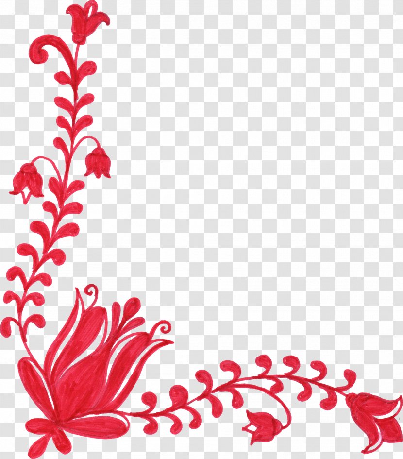 Flower Red Clip Art - Tree - Ornament Transparent PNG