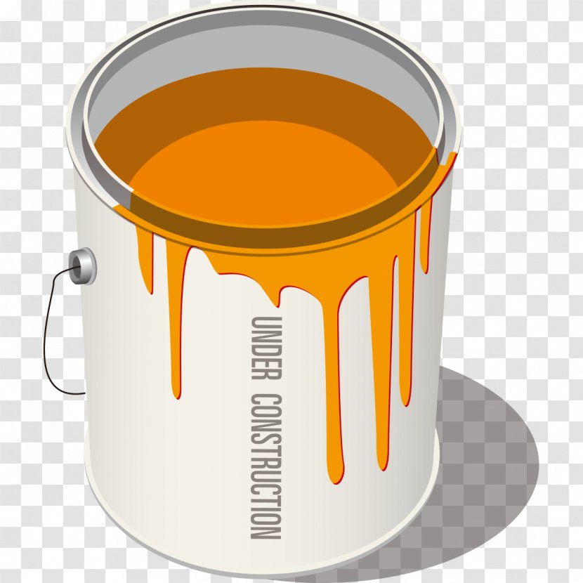 Pigment Paint Bucket - Black And White Transparent PNG
