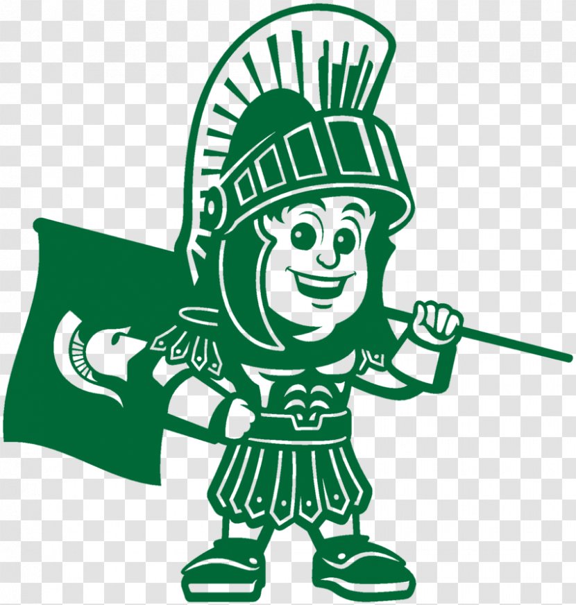 Michigan State University Spartans Football Men's Basketball Sparty Mascot - Area Transparent PNG