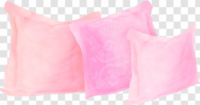 Throw Pillow Cushion - Linens - Pretty Pink Transparent PNG