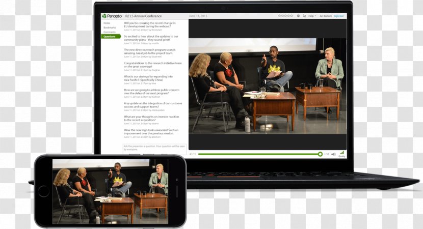 Streaming Media Webcast Panopto Video Presentation - Stream Recorder - Online And Offline Transparent PNG