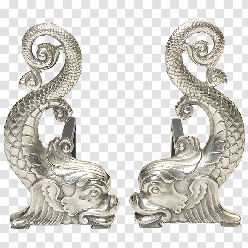 Maximalism Jewellery Earring Silver Shelter Island - Body Jewelry - Chinoiserie Transparent PNG