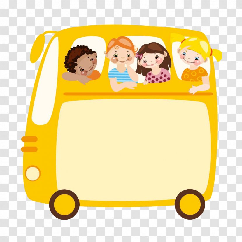 Field Trip Zoo Free Content Clip Art - Smiley - Car School Students Transparent PNG