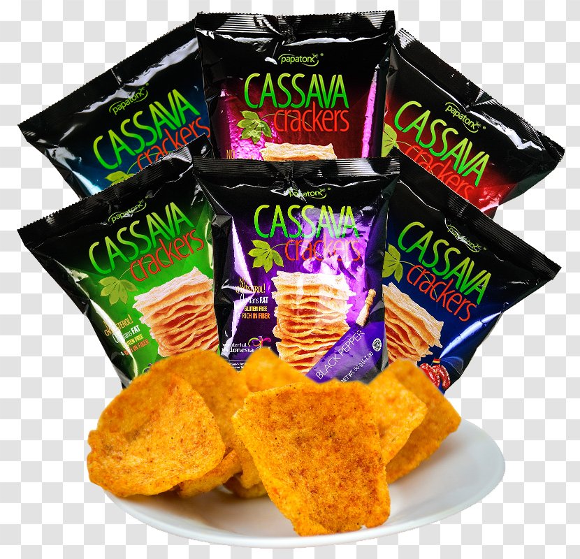 Instant Noodle Potato Chip Snack Food - Cassava - CASSAVA Chips Transparent PNG