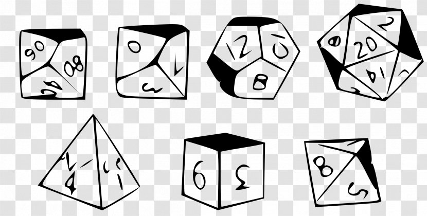 Dungeons & Dragons Role-playing Game Set Dice D20 System - Recreation Transparent PNG