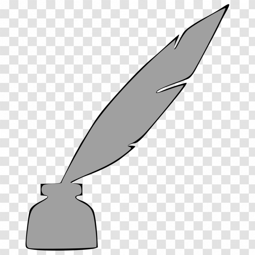 Quill Ink Fountain Pen Feather Transparent PNG