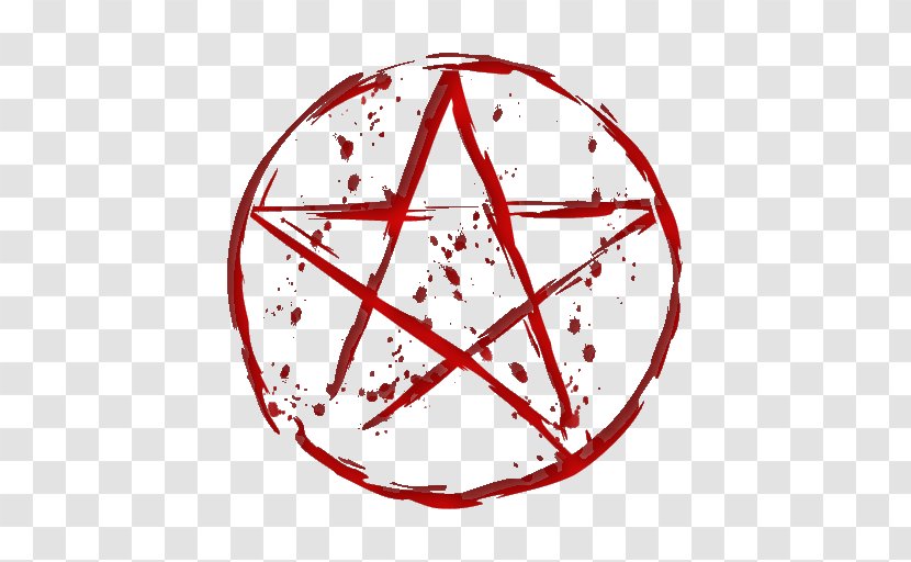 Pentagram Pentacle Wicca Modern Paganism - Blood - Satanic Transparent PNG