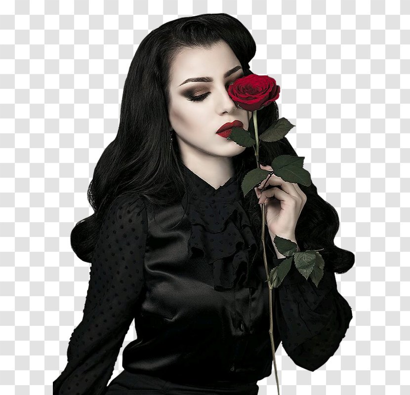Velvet Gothic Fashion Goth Subculture Model - Fictional Character - L Transparent PNG