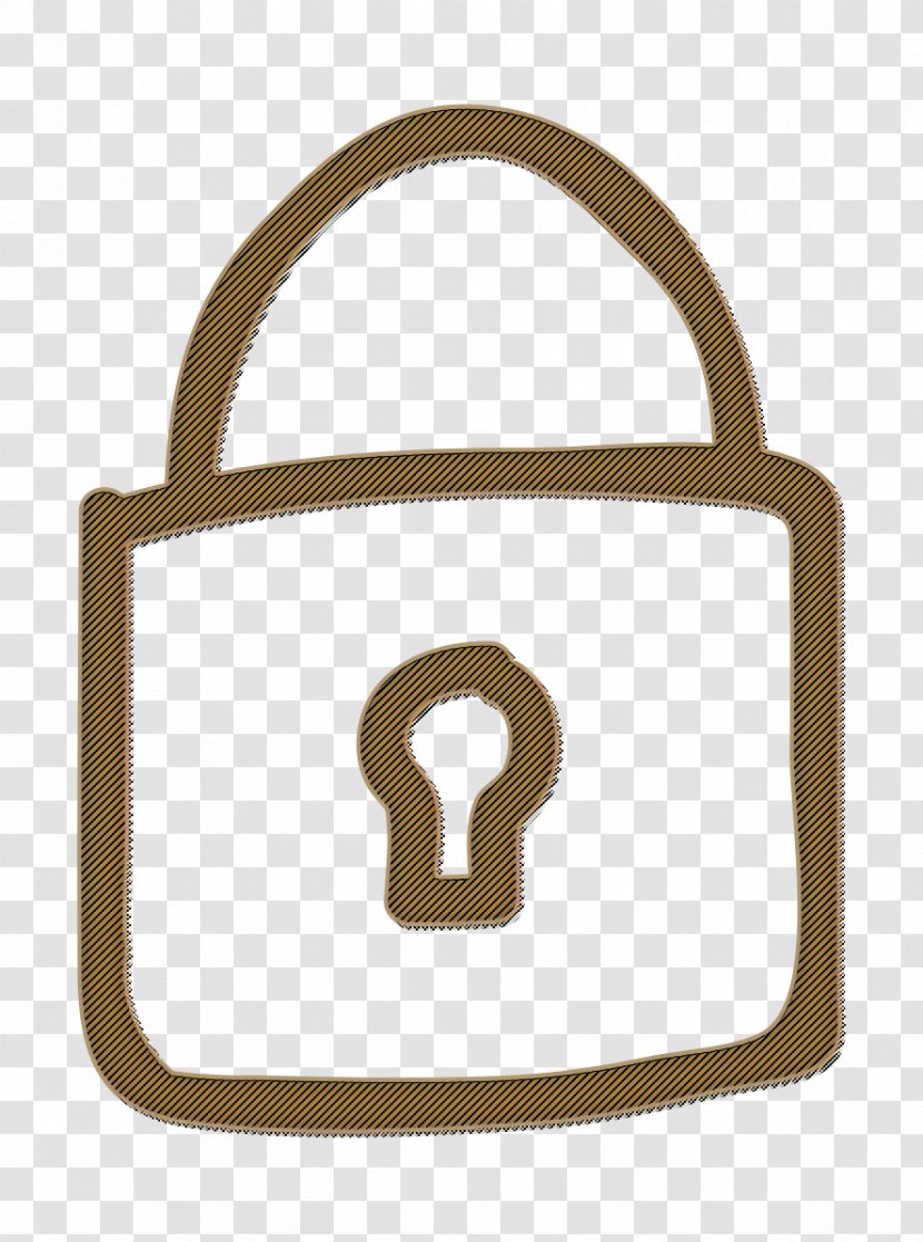 Lock Icon Protection Safety - Metal Handbag Transparent PNG