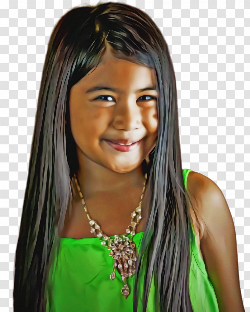 Little Girl - Smile - Artificial Hair Integrations Transparent PNG