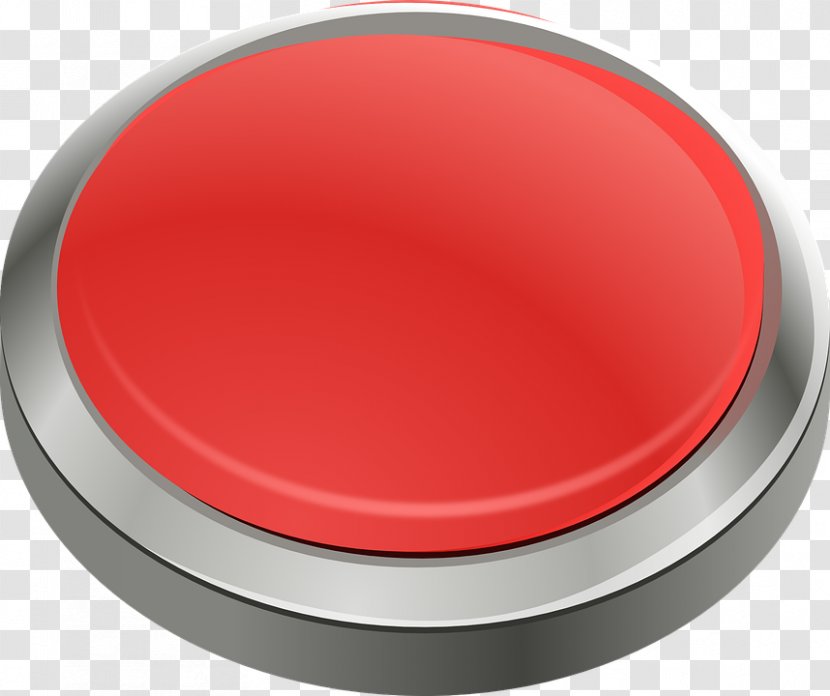 Button Red Clip Art - Product Design Transparent PNG