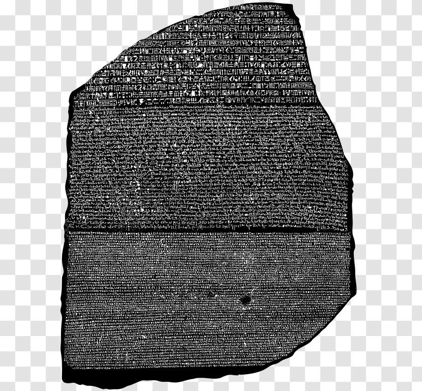 Rosetta Stone Ancient Egypt Wikipedia Stele - Decipherment Transparent PNG