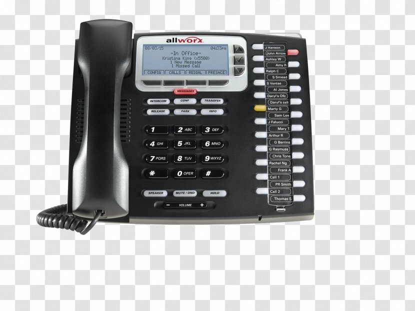 Allworx Corporation VoIP Phone Voice Over IP Business Telephone System - Ip Transparent PNG
