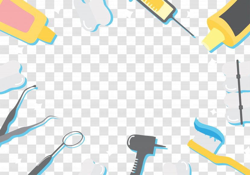 Dentistry Tooth Decay Icon - Dental Clinic Background Border Transparent PNG