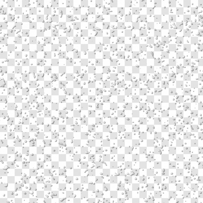 Black And White Textile Pattern - Water Drops Transparent PNG