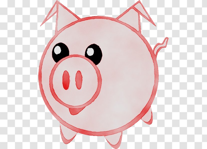 Pig Cartoon Vector Graphics Clip Art Illustration - Snout Transparent PNG