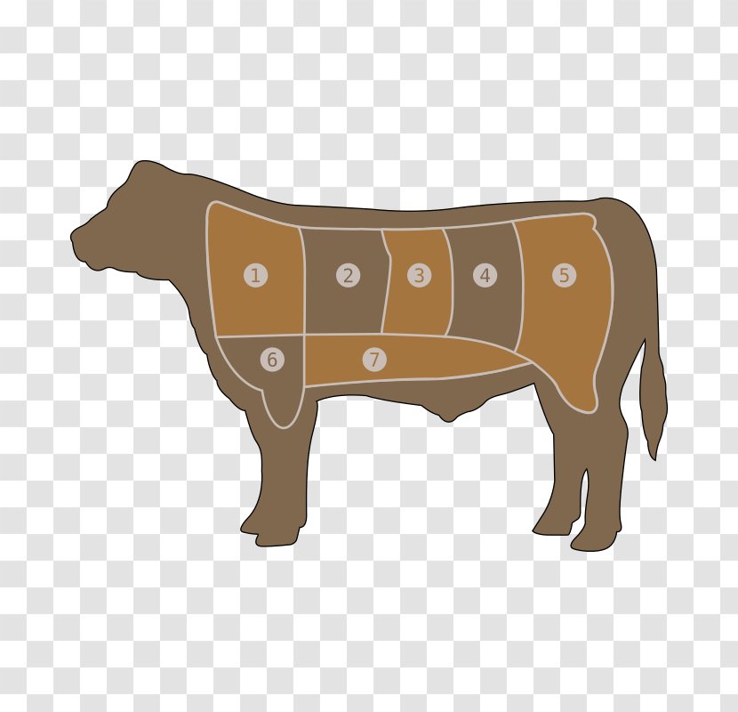 Beef Cattle Angus Roast Cut Of - Like Mammal - Meat Transparent PNG