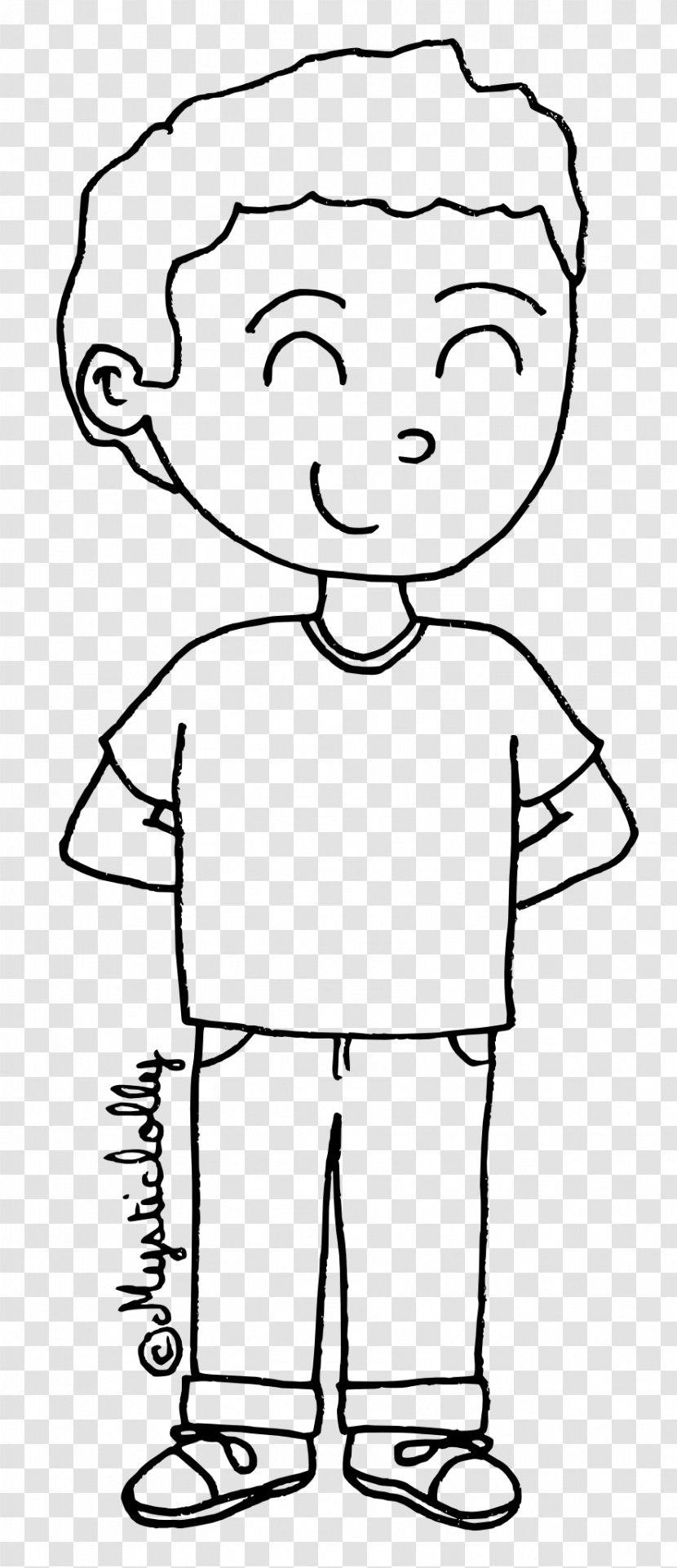 School Black And White - Finger - Toddler Tshirt Transparent PNG