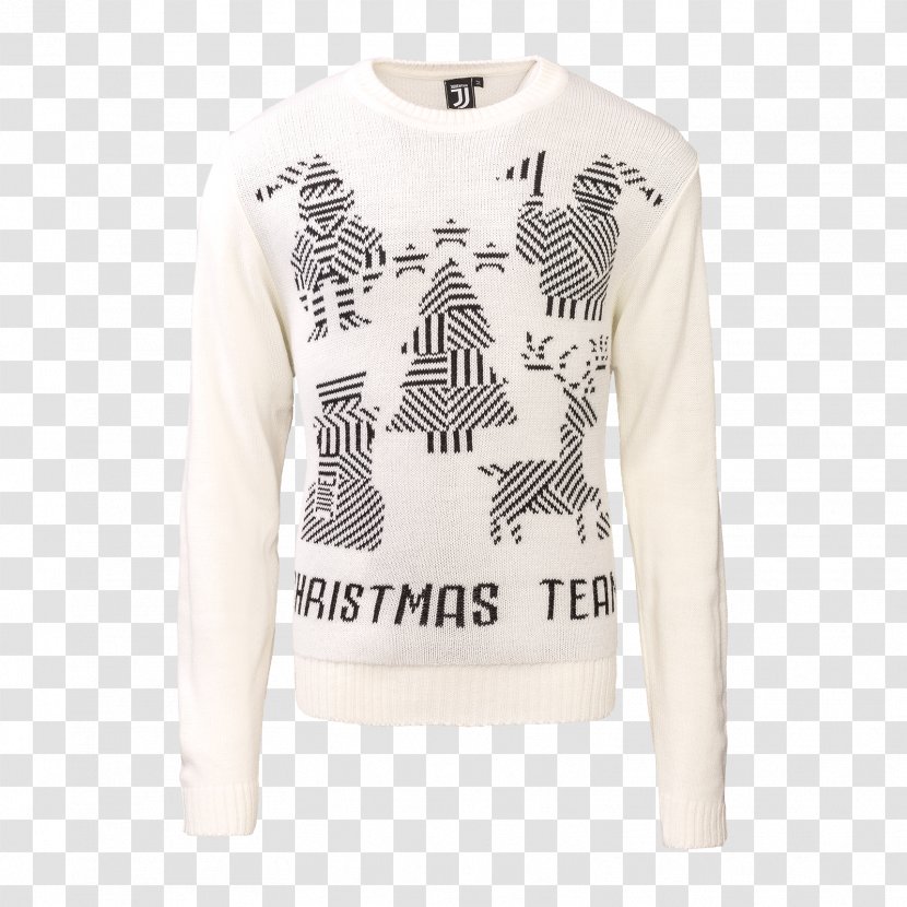 Sleeve Juventus F.C. T-shirt Sweater Christmas Jumper - Outerwear Transparent PNG
