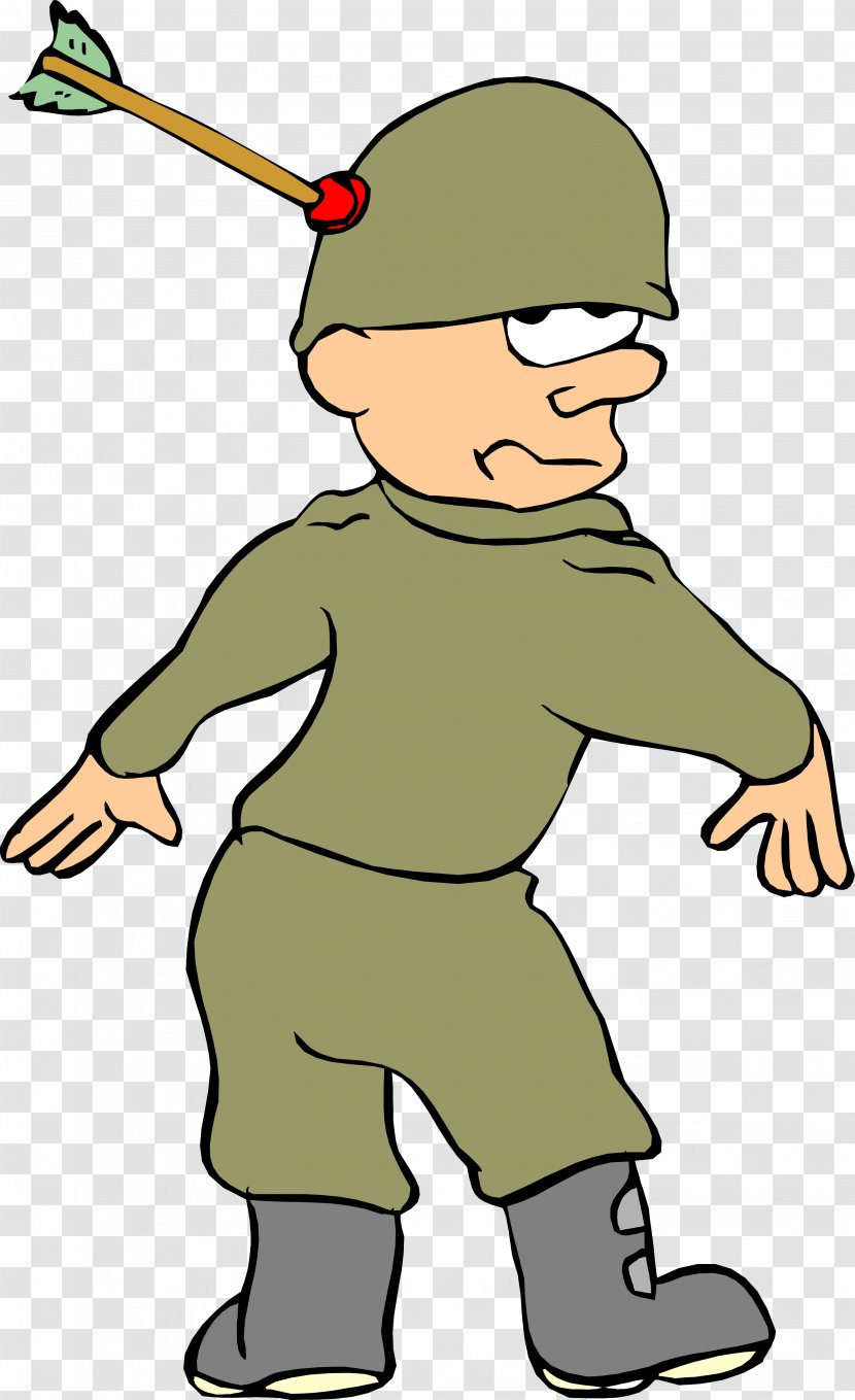 Cartoon Soldier Clip Art - Smiley - Army Clipart Transparent PNG